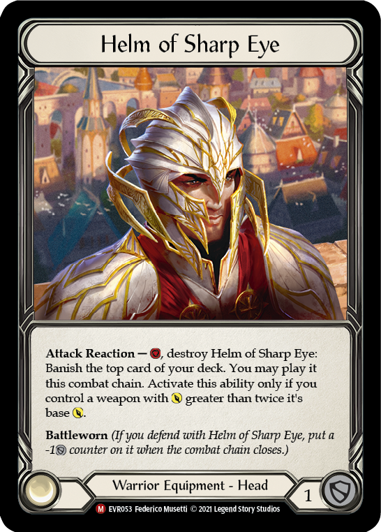 Flesh and Blood TCG | Helm of Sharp Eye [EVR053] (Everfest)  1st Edition Normal | The Nerd Merchant