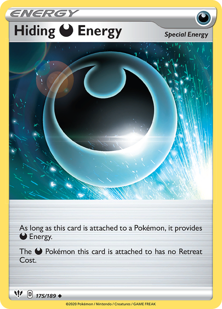 Pokemon | Hiding Darkness Energy (175/189) [Sword & Shield: Darkness Ablaze] | The Nerd Merchant