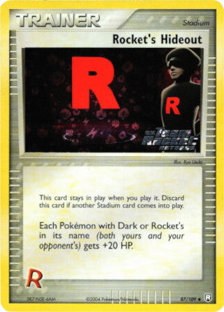 Pokemon | Rocket's Hideout (87/109) (Stamped) [EX: Team Rocket Returns] | The Nerd Merchant