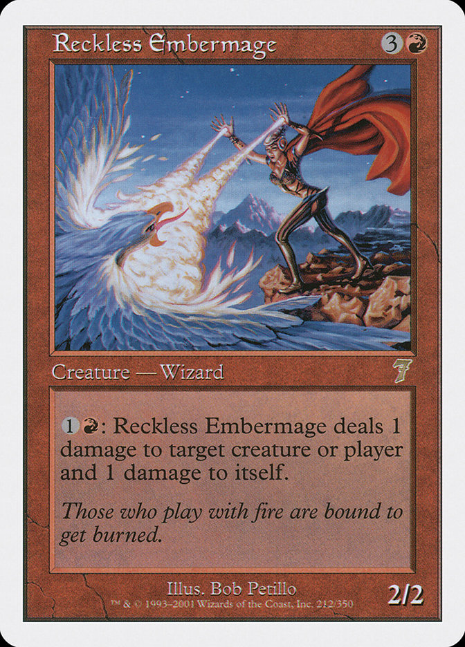 Magic | Reckless Embermage [Seventh Edition] | The Nerd Merchant
