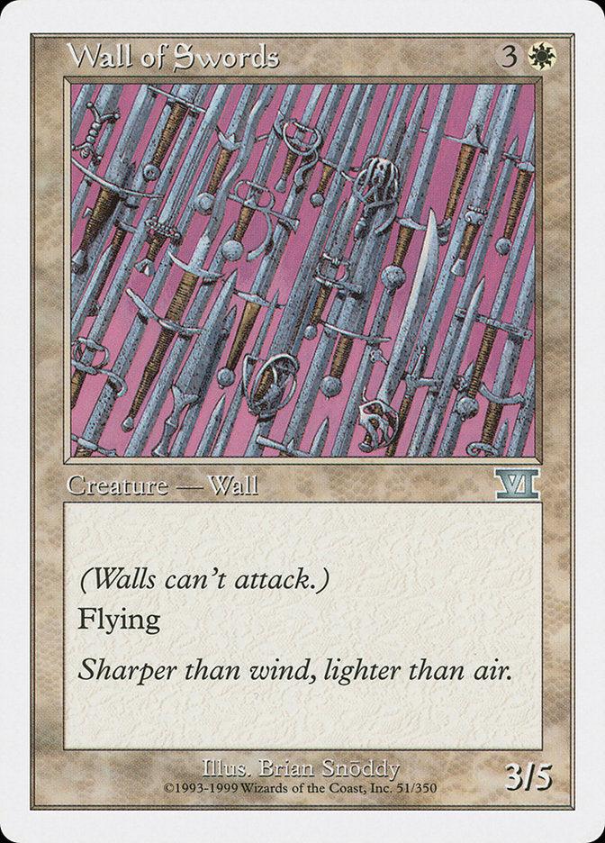 Magic | Wall of Swords [Classic Sixth Edition] | The Nerd Merchant
