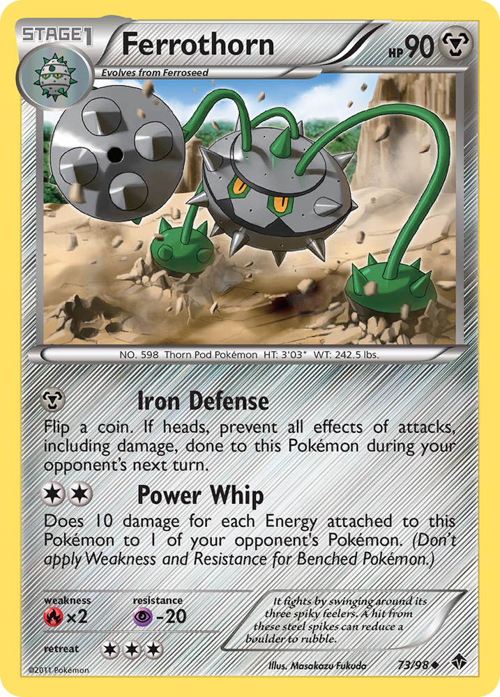 Pokemon | Ferrothorn (73/98) [Black & White: Emerging Powers] | The Nerd Merchant