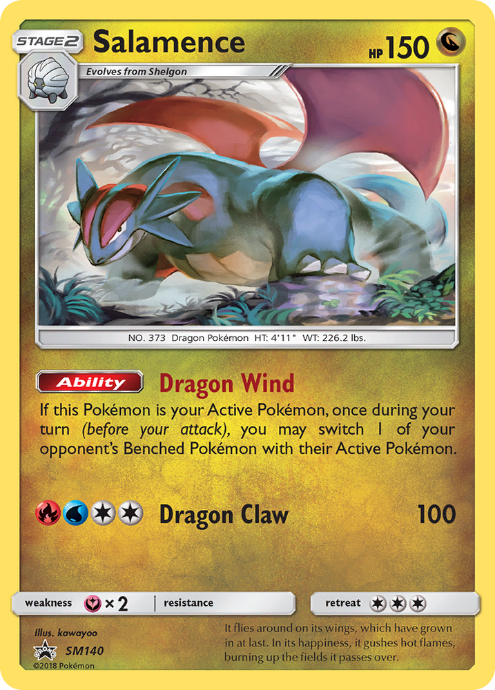 Pokemon | Salamence (SM140) [Sun & Moon: Black Star Promos] | The Nerd Merchant