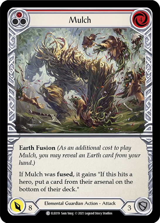 Flesh and Blood TCG | Mulch (Red) [ELE019] (Tales of Aria)  1st Edition Rainbow Foil | The Nerd Merchant