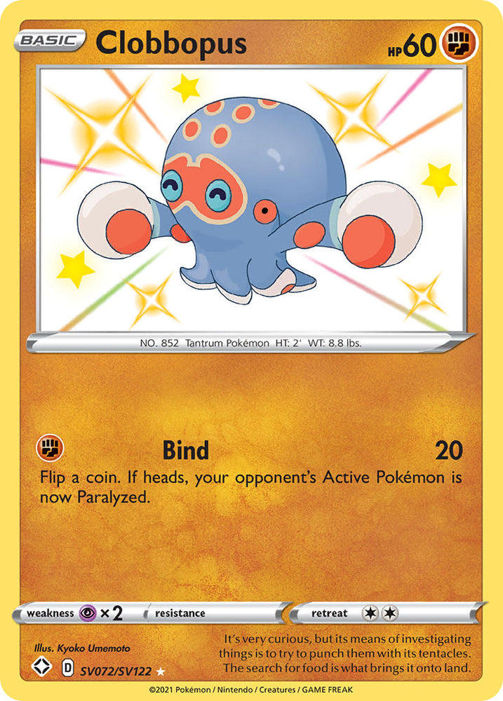 Pokemon | Clobbopus (SV072/SV122) [Sword & Shield: Shining Fates] | The Nerd Merchant