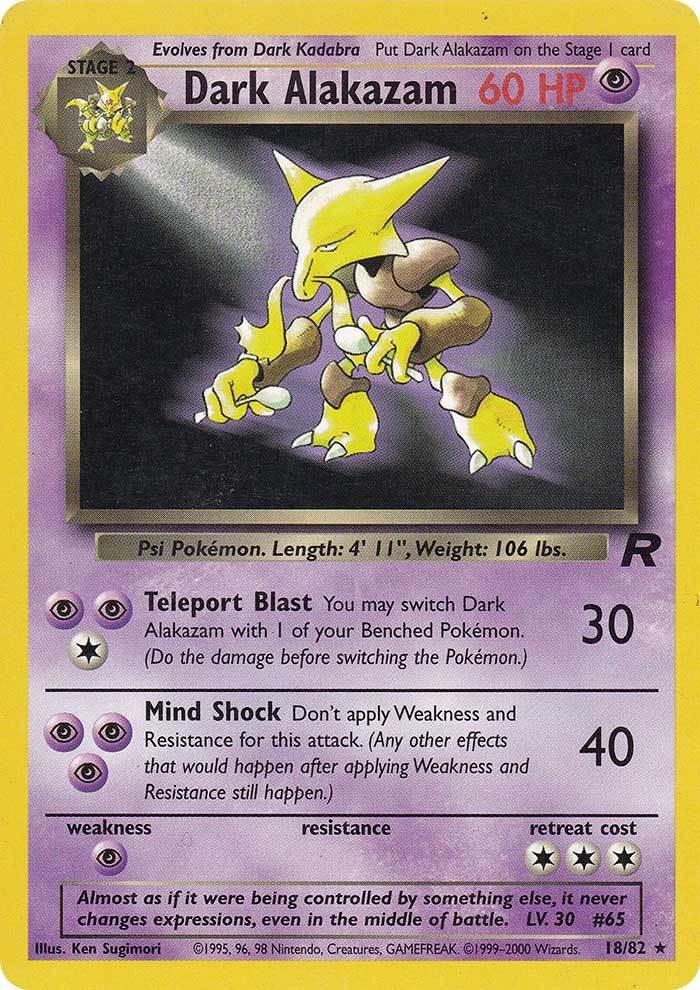 Pokemon | Dark Alakazam (18/82) [Team Rocket Unlimited] | The Nerd Merchant