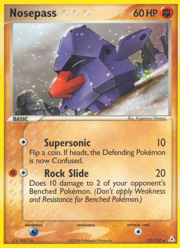 Pokemon | Nosepass (25/110) [EX: Holon Phantoms] | The Nerd Merchant
