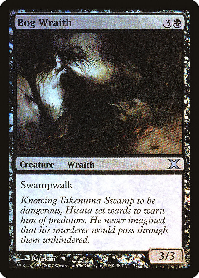 Magic | Bog Wraith (Premium Foil) [Tenth Edition] | The Nerd Merchant
