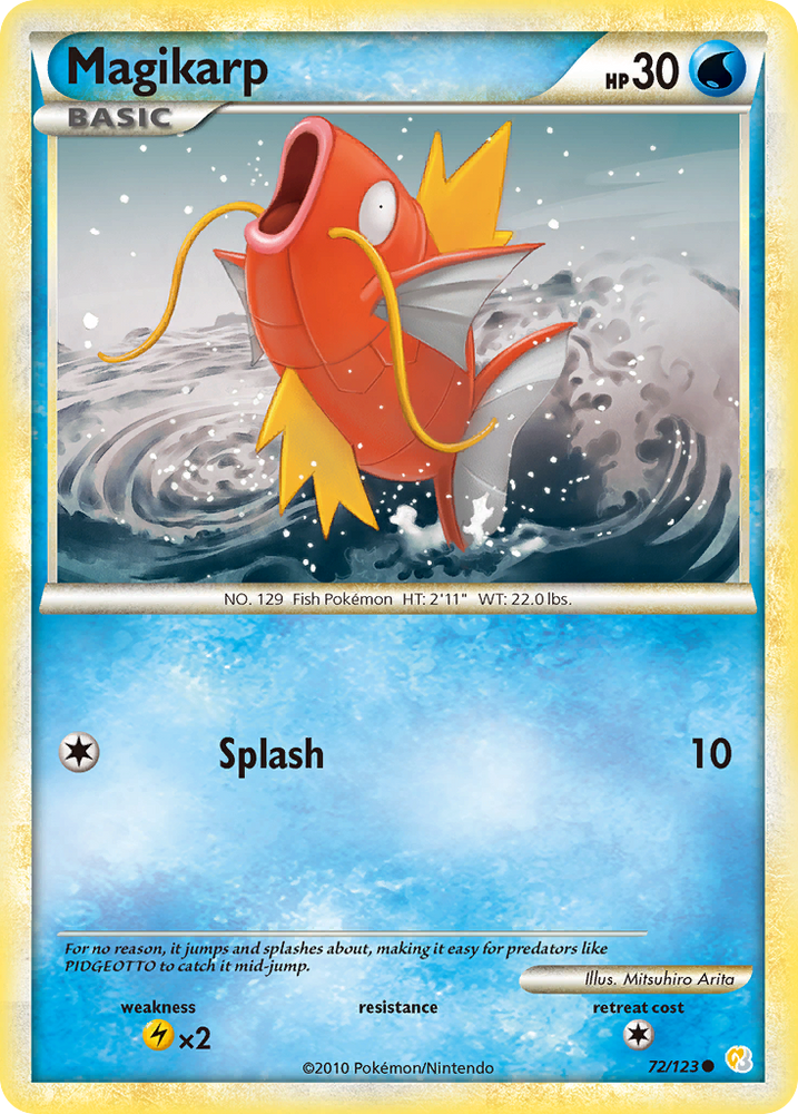 Pokemon | Magikarp (72/123) [HeartGold & SoulSilver: Base Set] | The Nerd Merchant