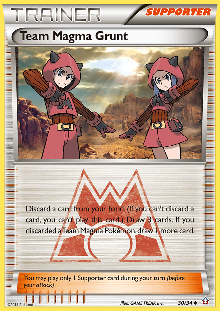 Pokemon | Team Magma Grunt (30/34) [XY: Double Crisis] | The Nerd Merchant