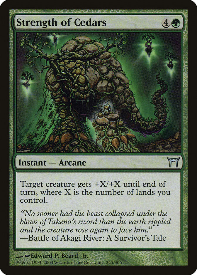 Magic | Strength of Cedars [Champions of Kamigawa] | The Nerd Merchant