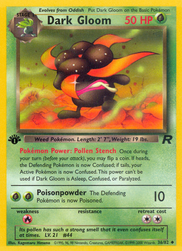Pokemon | Dark Gloom (36/82) [Team Rocket 1st Edition] | The Nerd Merchant