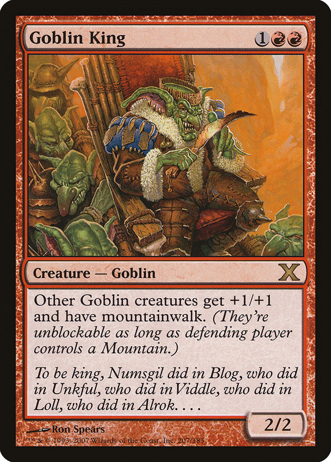Magic | Goblin King [Tenth Edition] | The Nerd Merchant
