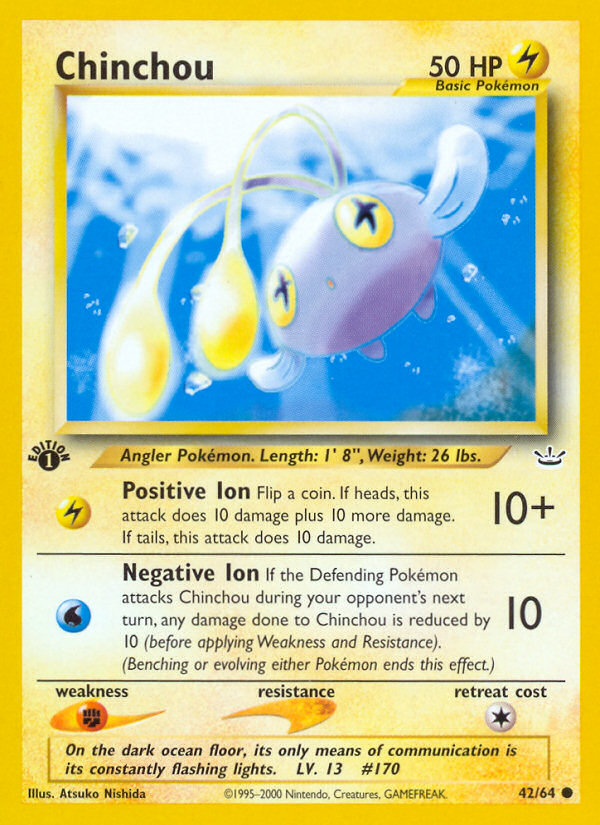 Pokemon | Chinchou (42/64) [Neo Revelation 1st Edition] | The Nerd Merchant