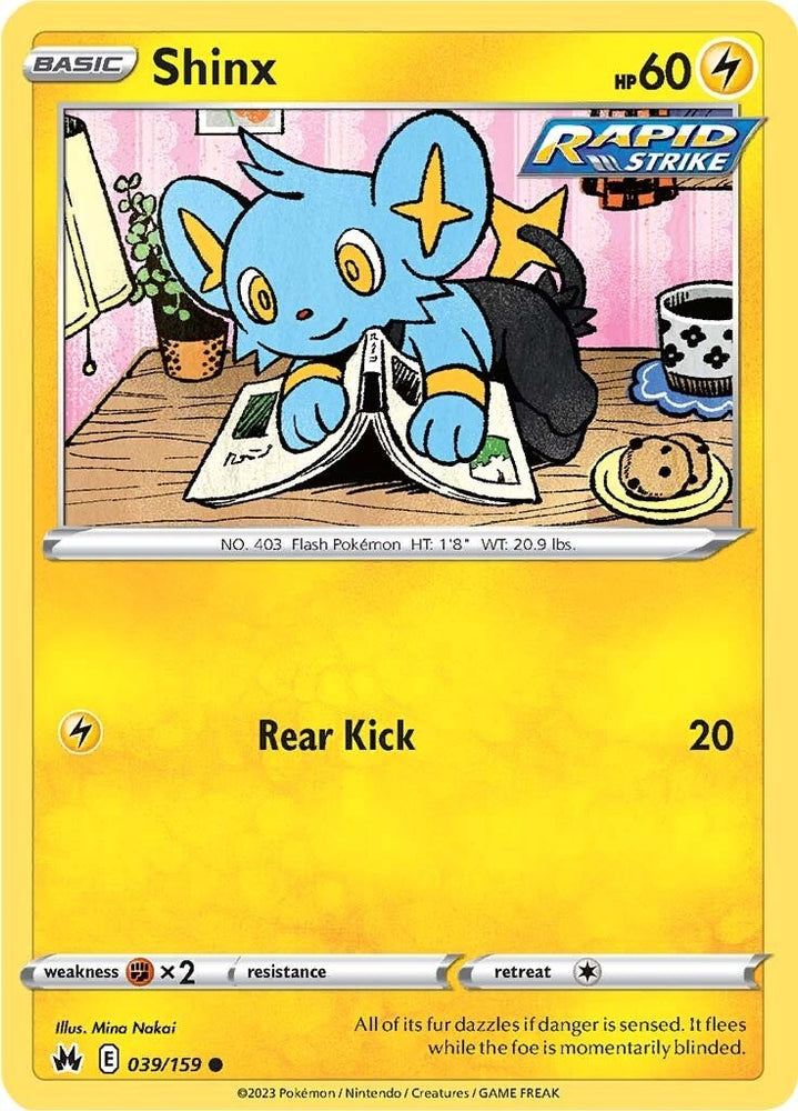 Pokemon | Shinx (039/159) (39) [Sword & Shield: Crown Zenith] | The Nerd Merchant