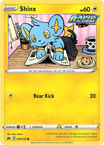 Pokemon | Shinx (039/159) (39) [Sword & Shield: Crown Zenith] | The Nerd Merchant