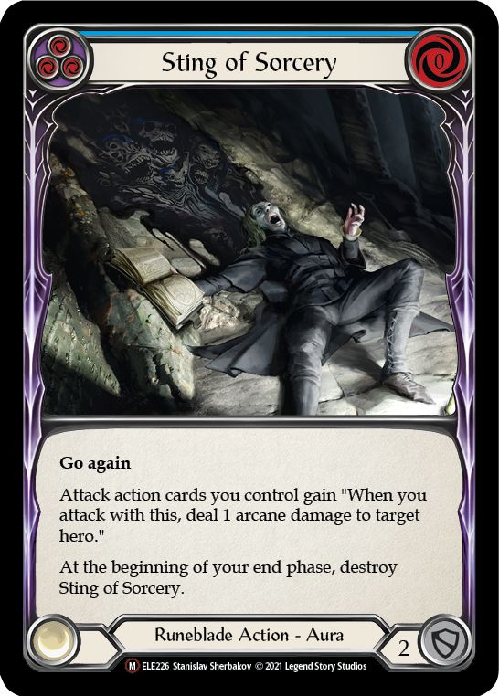 Flesh and Blood TCG | Sting of Sorcery [U-ELE226] (Tales of Aria Unlimited)  Unlimited Normal | The Nerd Merchant