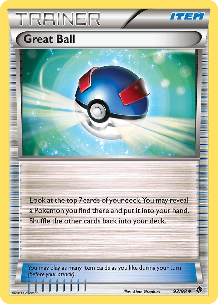 Pokemon | Great Ball (93/98) [Black & White: Emerging Powers] | The Nerd Merchant