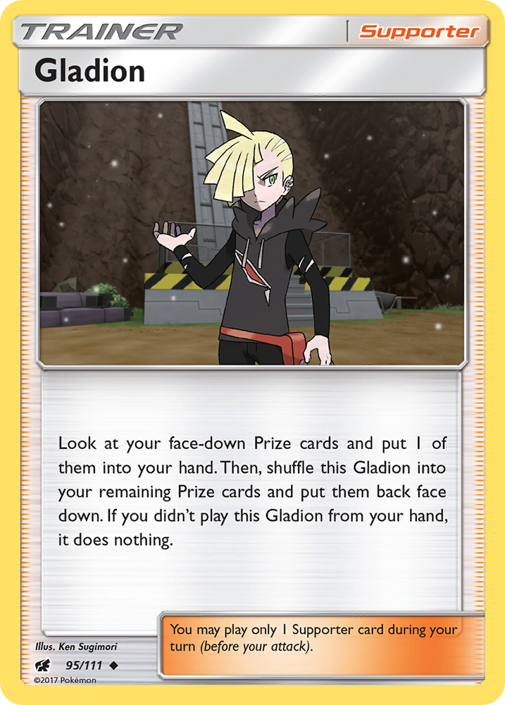 Pokemon | Gladion (95/111) [Sun & Moon: Crimson Invasion] | The Nerd Merchant