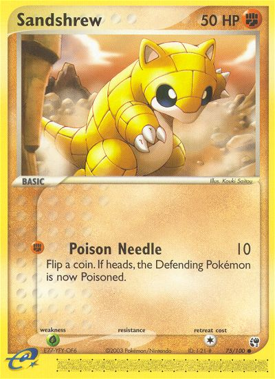 Pokemon | Sandshrew (75/100) [EX: Sandstorm] | The Nerd Merchant
