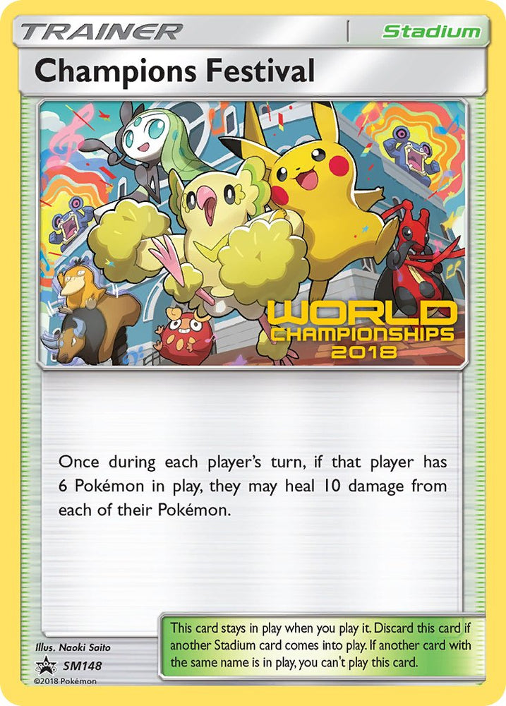 Pokemon | Champions Festival (SM148) (2018 Top Quarter Finalist) [Sun & Moon: Black Star Promos] | The Nerd Merchant