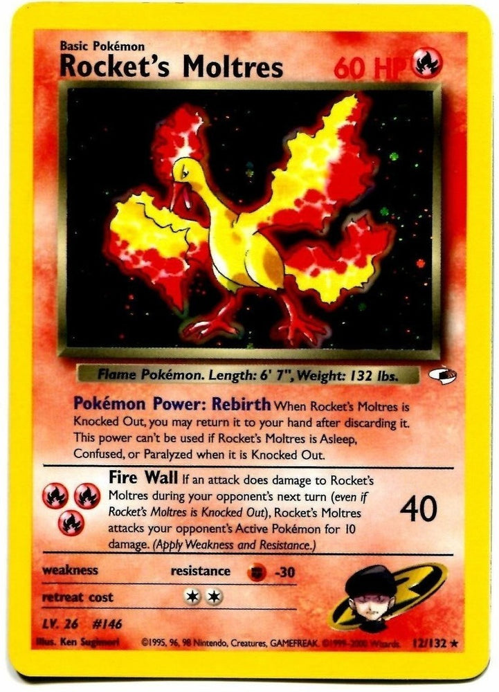 Pokemon | Rocket's Moltres (12/132) [Gym Heroes Unlimited] | The Nerd Merchant
