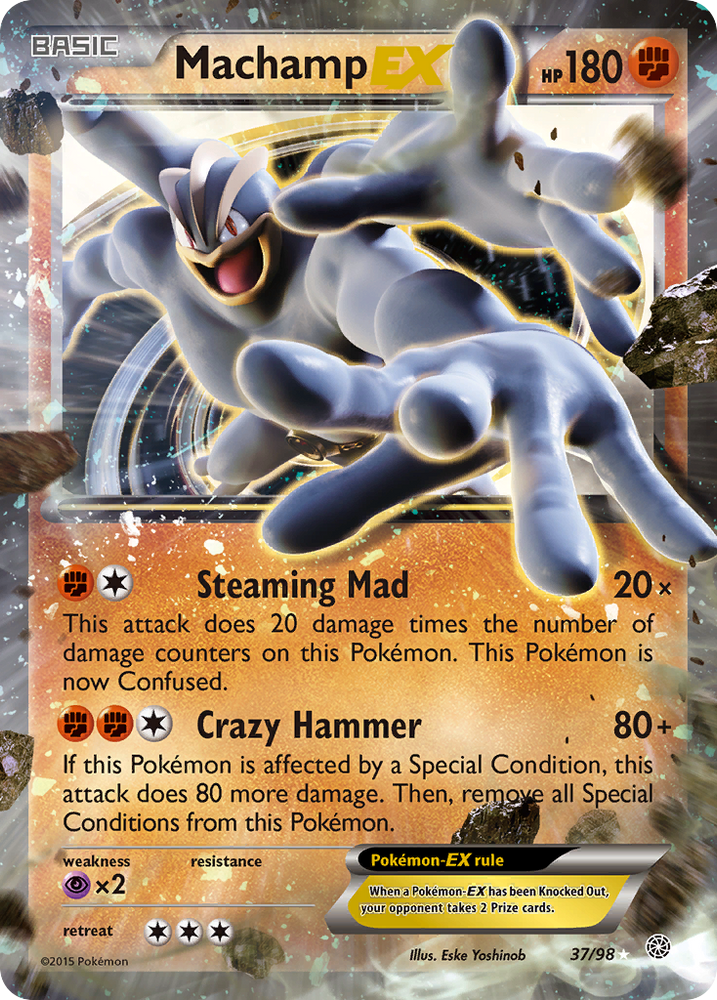 Pokemon | Machamp EX (37/98) [XY: Ancient Origins] | The Nerd Merchant