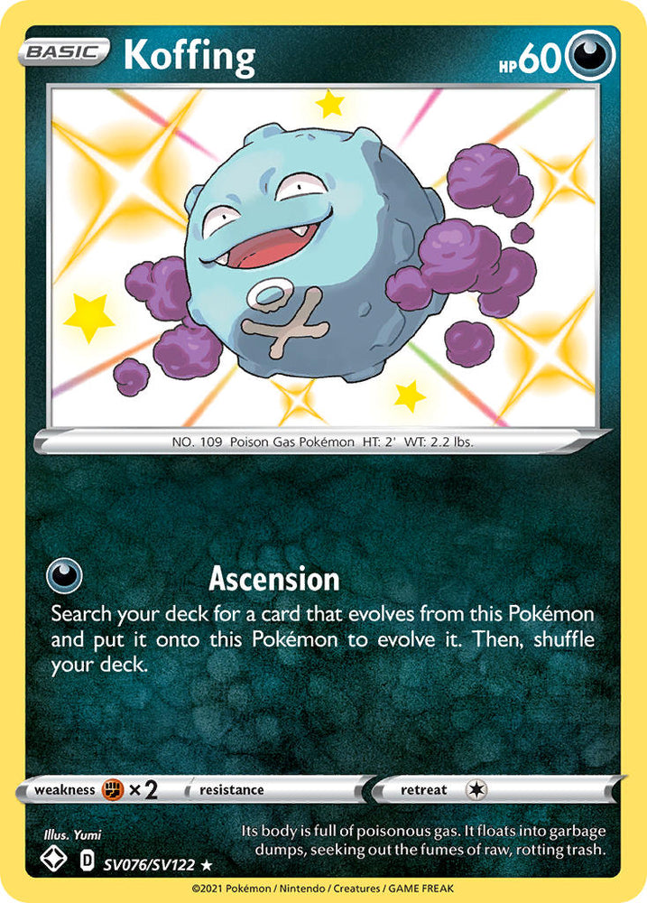 Pokemon | Koffing (SV076/SV122) [Sword & Shield: Shining Fates] | The Nerd Merchant