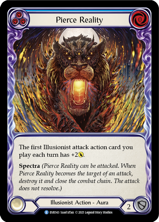 Flesh and Blood TCG | Pierce Reality (Blue) [EVR143] (Everfest)  1st Edition Normal | The Nerd Merchant