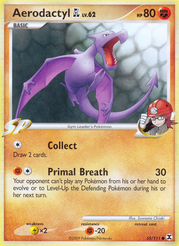Pokemon | Aerodactyl GL (55/111) [Platinum: Rising Rivals] | The Nerd Merchant