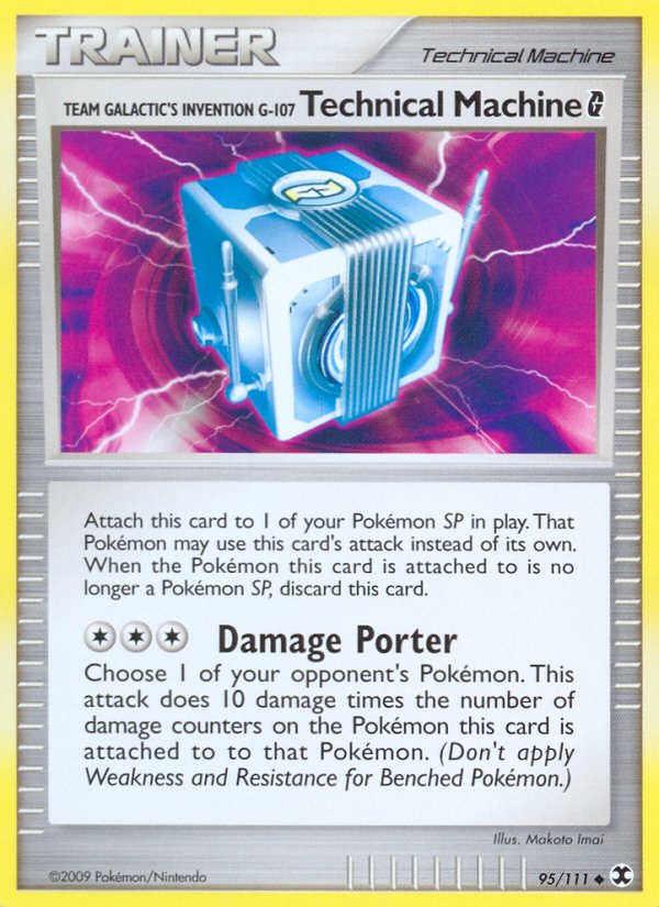 Pokemon | Team Galactic's Invention G-107 Technical Machine (95/111) [Platinum: Rising Rivals] | The Nerd Merchant