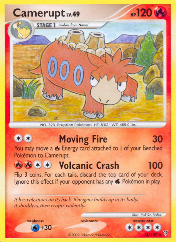 Pokemon | Camerupt (18/147) [Platinum: Supreme Victors] | The Nerd Merchant