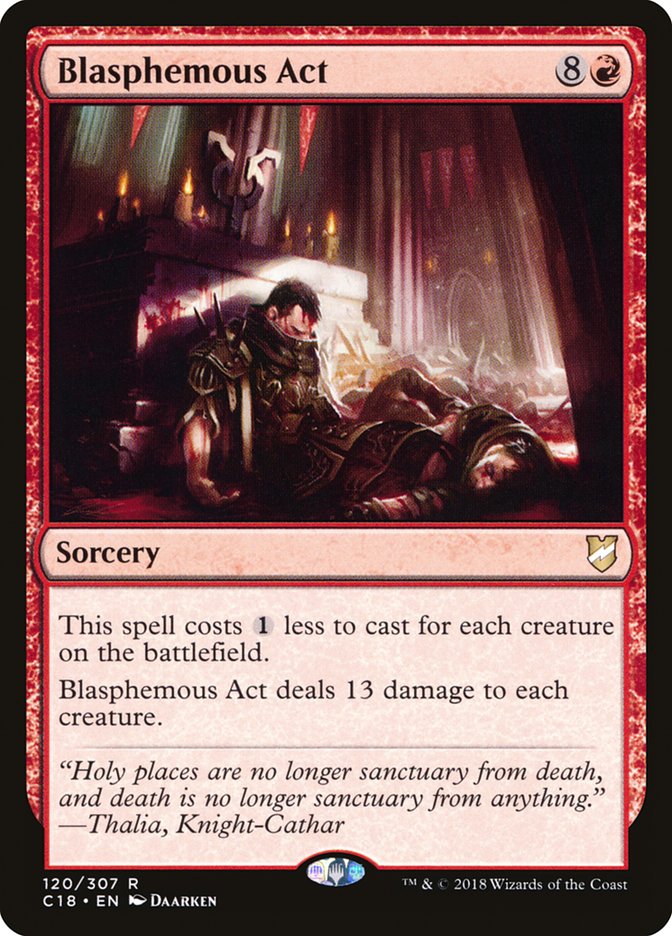 Magic | Blasphemous Act [Commander 2018] | The Nerd Merchant