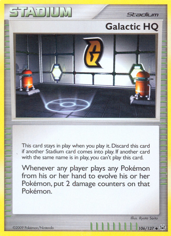 Pokemon | Galactic HQ (106/127) [Platinum: Base Set] | The Nerd Merchant