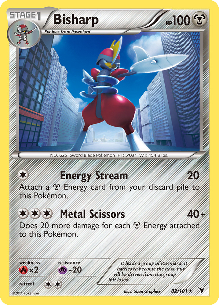Pokemon | Bisharp (82/101) [Black & White: Noble Victories] | The Nerd Merchant