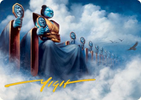 Magic | Myojin of Cryptic Dreams Art Card (Gold-Stamped Signature) [Kamigawa: Neon Dynasty Art Series] | The Nerd Merchant