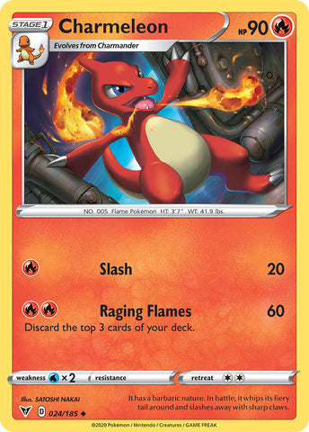 Pokemon | Charmeleon (024/185) [Sword & Shield: Vivid Voltage] | The Nerd Merchant
