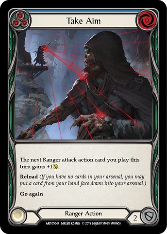 Flesh and Blood TCG | Take Aim (Blue) [ARC056-R] (Arcane Rising)  1st Edition Normal | The Nerd Merchant