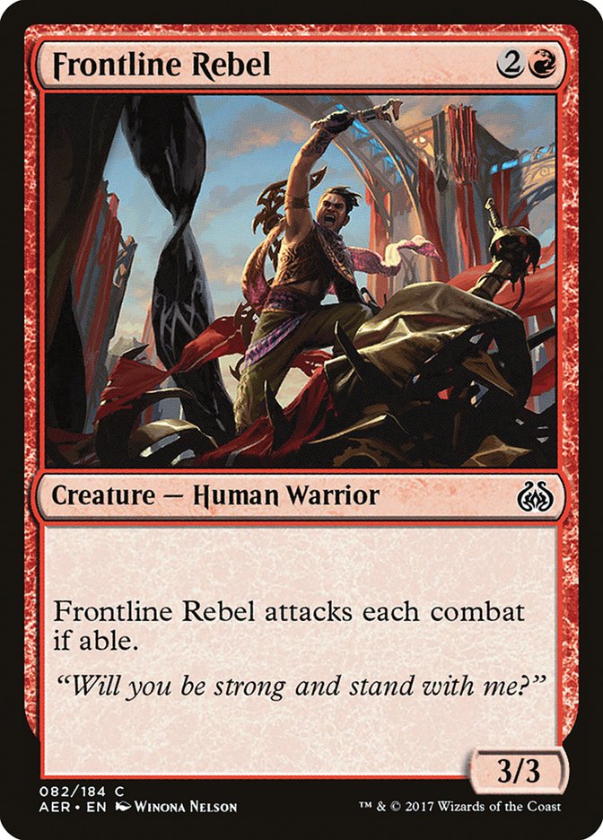Magic | Frontline Rebel [Aether Revolt] | The Nerd Merchant