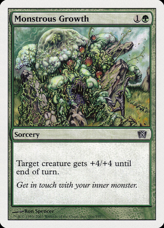 Magic | Monstrous Growth [Eighth Edition] | The Nerd Merchant