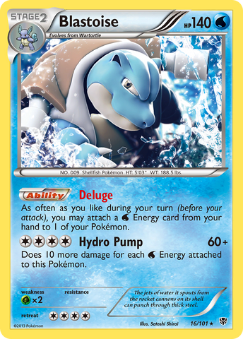 Pokemon | Blastoise (16/101) [Black & White: Plasma Blast] | The Nerd Merchant