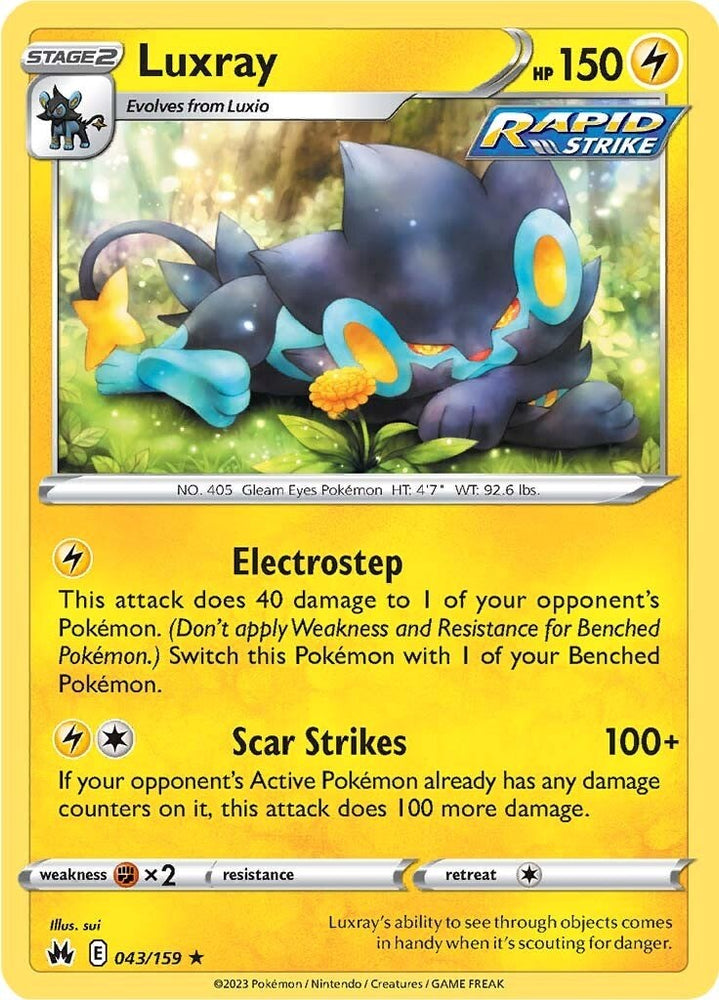 Pokemon | Luxray (043/159) (43) [Sword & Shield: Crown Zenith] | The Nerd Merchant