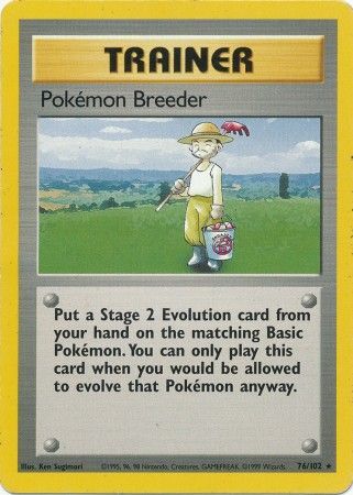 Pokemon | Pokemon Breeder (76/102) [Base Set Unlimited] | The Nerd Merchant