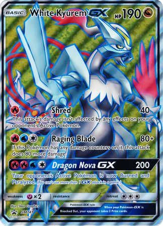 Pokemon | White Kyurem GX (SM141) (Jumbo Card) [Sun & Moon: Black Star Promos] | The Nerd Merchant