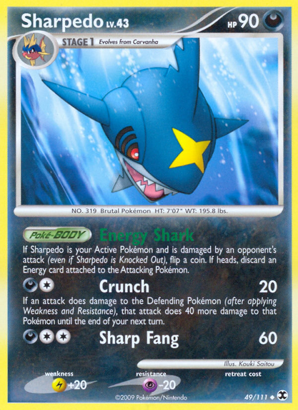Pokemon | Sharpedo (49/111) [Platinum: Rising Rivals] | The Nerd Merchant