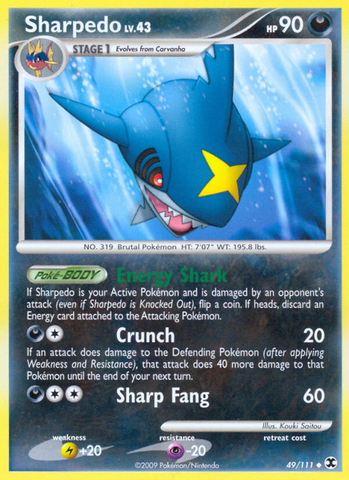 Pokemon | Sharpedo (49/111) [Platinum: Rising Rivals] | The Nerd Merchant