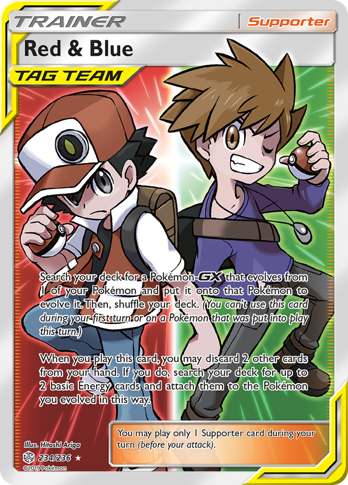 Pokemon| Red & Blue (234/236) [Sun & Moon: Cosmic Eclipse] | The Nerd Merchant