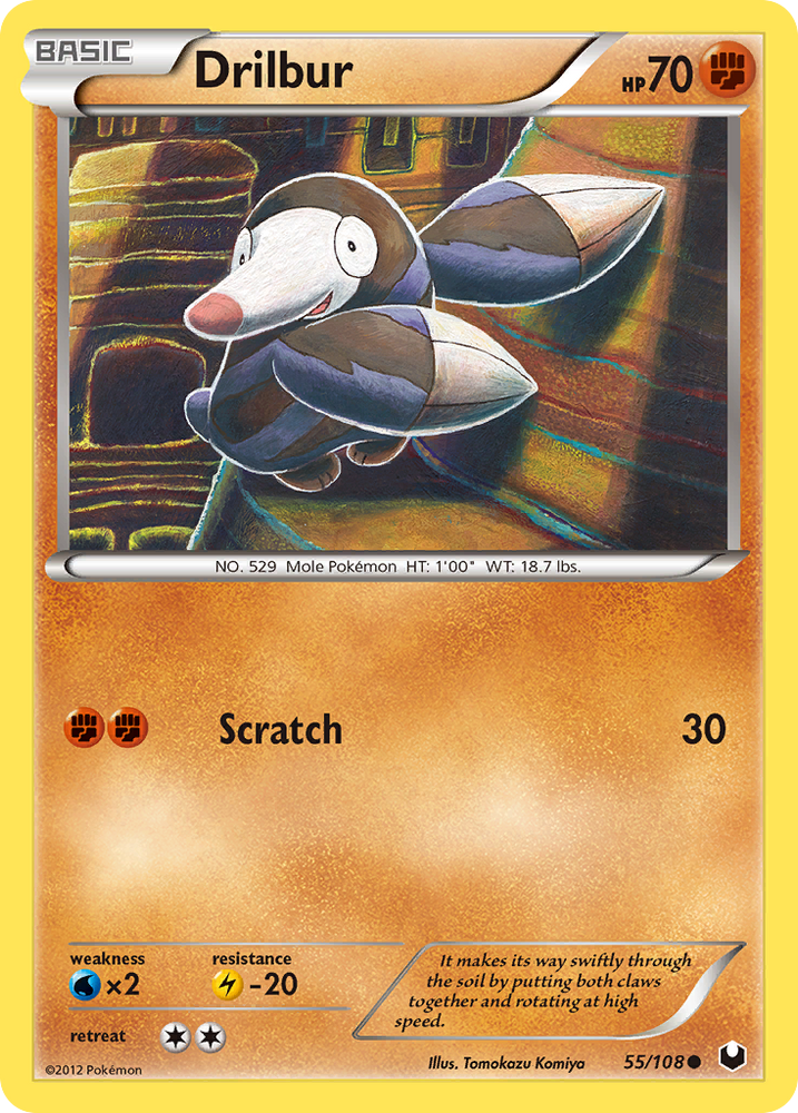 Pokemon | Drilbur (55/108) [Black & White: Dark Explorers] | The Nerd Merchant