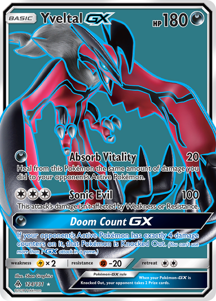 Pokemon | Yveltal GX (124/131) [Sun & Moon: Forbidden Light] | The Nerd Merchant