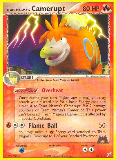 Pokemon | Team Magma's Camerupt (19/95) [EX: Team Magma vs Team Aqua] | The Nerd Merchant